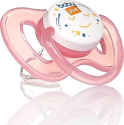 Baby Plus Tekli Damaklı 0-6 Ay Emzik Pembe