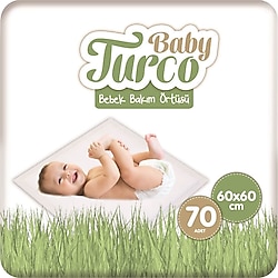Baby Turco 60x60 cm 7'li 10 Paket Bebek Bakım Örtüsü