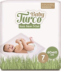 Baby Turco 60x60 cm 7'li Bebek Bakım Örtüsü