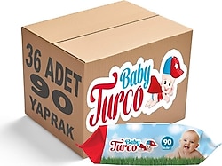 Baby Turco Klasik 90 Yaprak 36'lı Paket Islak Havlu Mendil