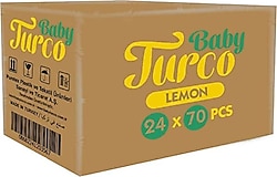 Baby Turco Limon Kokulu 70 Yaprak 24'lü Paket Islak Bebek Havlusu