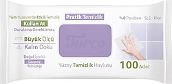 Turco Doğadan Lavanta Yüzey Temizlik Havlusu 100 Yaprak