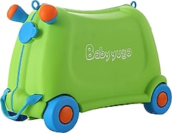 Baby Yuga Çekçekli Tekerlekli Çocuk Valizi