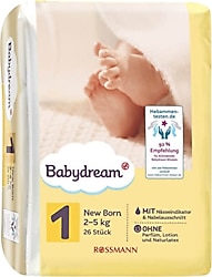 Babydream 1 Beden 26'lı Bebek Bezi