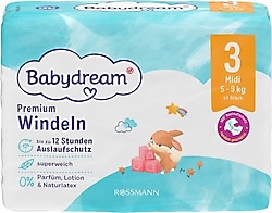 Babydream Premium 3 Beden 43'lü Bebek Bezi