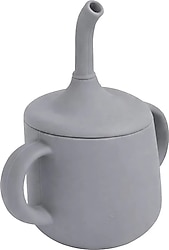 Babyjem Pipetli Silikon Gri Alıştırma Bardağı