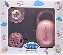 BabyTime 3'lü Emzik Seti BT511 Pembe