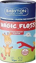 Babyton Magic Floss Çilek Aromalı 30'lu Çocuk Diş İpi