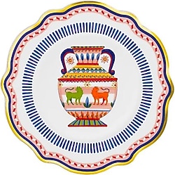 Baci Milano Dolce Vita Vazo Desenli 21 cm Tatlı Tabağı