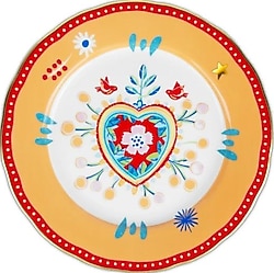 Baci Milano Mamma Mia Kalp Desenli 28 cm Yemek Tabağı