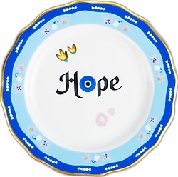 Baci Milano Mamma Mia Hope Yazılı 16 cm Tatlı Tabağı
