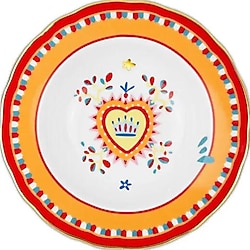 Baci Milano Mamma Mia Kalp Desenli 22 cm Tatlı Tabağı