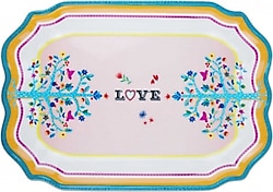 Baci Milano Mamma Mia Love Yazılı 33x47 cm Tepsi