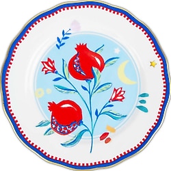 Baci Milano Mamma Mia Nar Desenli 22 cm Tatlı Tabağı
