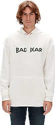 Bad Bear 3D Bad 23.02.12.001 Kapüşonlu Erkek Oversize Sweatshirt