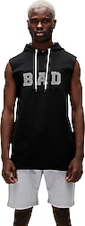 Bad Bear Bad Net 21.01.33.001 Kapüşonlu Kolsuz Erkek Sweatshirt