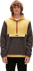 Bad Bear Leonard 23.02.29.007 Kapüşonlu Yarım Fermuarlı Erkek Polar