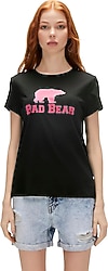 Bad Bear Logo 21.03.07.010 Kısa Kollu Bisiklet Yaka Kadın Tişört