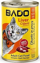 Bado Gravy Ciğerli 400 gr Yetişkin Konserve Kedi Maması
