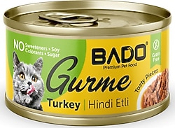 Bado Gurme Hindili 85 gr Yetişkin Konserve Kedi Maması
