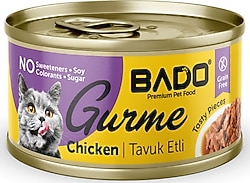 Bado Gurme Tavuklu 85 gr Yetişkin Konserve Kedi Maması