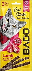 Bado Kuzu Etli 3x5 gr Kedi Ödül Çubuğu