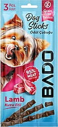 Bado Kuzu Etli 3x5 gr Köpek Ödül Çubuğu