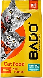 Bado Somonlu 10 kg Kısırlaştırılmış Yetişkin Kedi Maması