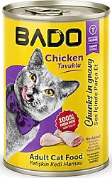 Bado Tavuklu 415 gr Yetişkin Konserve Kedi Maması
