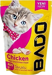 Bado Tavuk Etli 400 gr Anne ve Yavru Kedi Maması