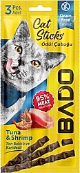 Bado Ton Balıklı ve Karidesli 3x5 gr Kedi Ödül Çubuğu