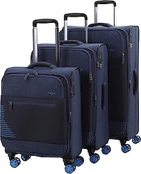 Baggaj Super Lıght V2412 Kabin + Orta + Büyük Boy 3'lü Valiz Seti