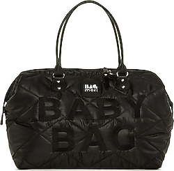 Bagmori Baby Bag Nakışlı Puf Şişme Anne Bebek Bakım Çantası