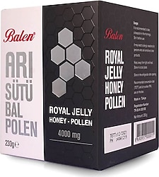 Balen Arı Sütü Bal Polen Karışım 230 gr 4000 mg