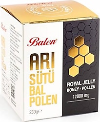 Balen Arı Sütü Bal Polen Karışımı 12000 mg 230 gr