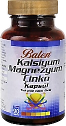 Balen Kalsiyum Magnezyum Çinko 90 Kapsül