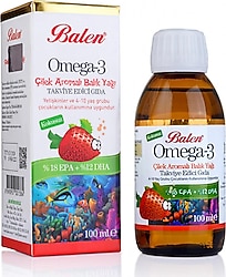 Balen Omega 3 Çilek Aromalı 100 ml Şurup