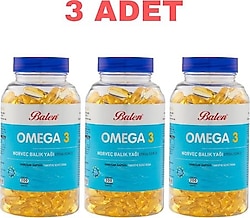 Balen Omega 3 Norveç Balık Yağı 1380 mg 200 Kapsül 3'lü