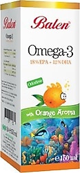 Balen Omega 3 Portakal Aromalı 150 ml Şurup