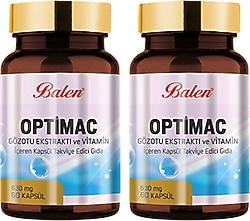 Balen Optimac Gözotu Ekstraktı Vitamin 630 mg 60 Kapsül 2 Adet