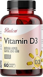 Balen Vitamin D3 450 mg 60 Yumuşak Kapsül