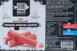 Balık Dünyası Yengeç Aromalı Surumi 500 gr