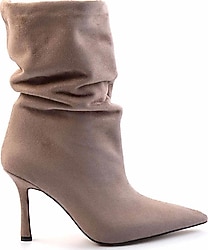 Bambi K02718025202 Süet Kadın Topuklu Bot