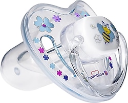 Bambino BE805 Silikon Desenli Damaklı Kapaklı 0-6 Ay Emzik