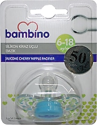 Bambino BE801 Silikon Desenli Kiraz Uçlu No:2 Emzik