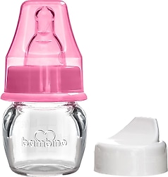 Bambino Mini Cam Biberon Alıştırma Seti Pembe