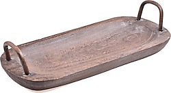 Bambum Bavola Kulplu Oval Küçük Tepsi