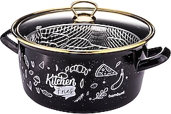 Bambum Darky Siyah Kitchen 22 cm Kızartma Tenceresi