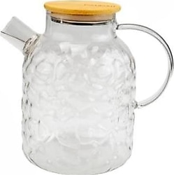 Bambum Juliet Bambu Kapaklı 1800 ml Cam Demlik