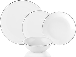 Bambum Naz Platin 24 Parça 6 Kişilik Yemek Takımı
